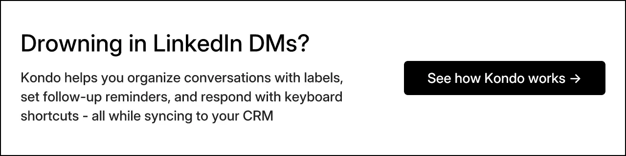 Drowning in LinkedIn DMs?