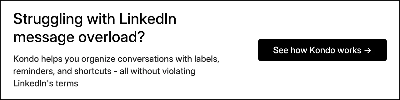 Struggling with LinkedIn message overload?
