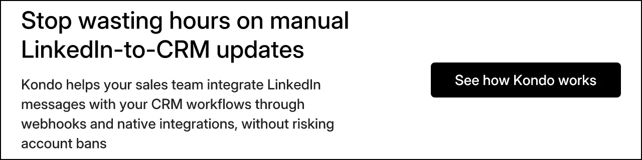 Stop wasting hours on manual LinkedIn-to-CRM updates