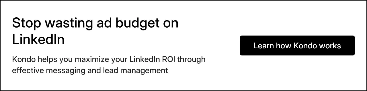 Stop wasting ad budget on LinkedIn