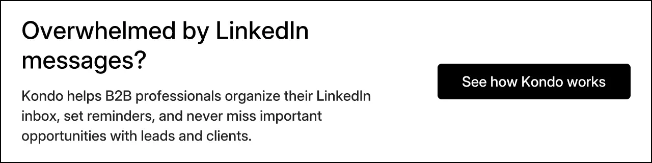 Overwhelmed by LinkedIn messages?