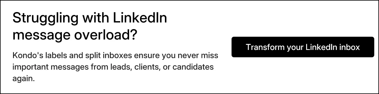 Struggling with LinkedIn message overload?