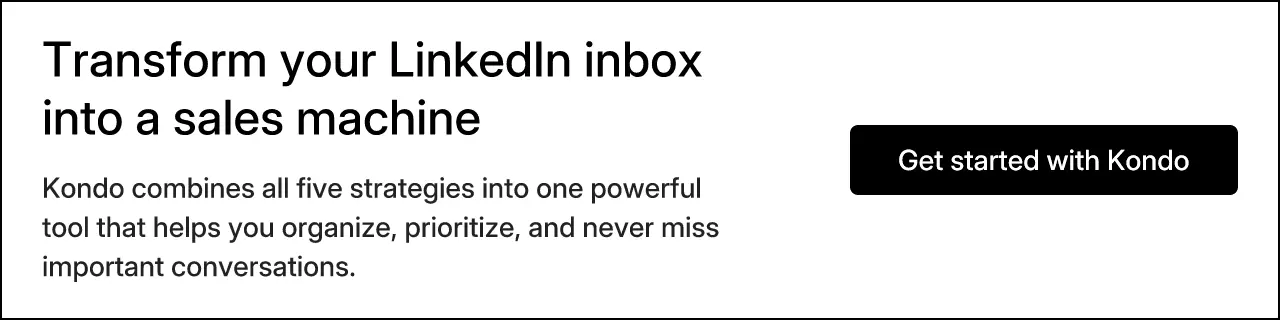 Transform your LinkedIn inbox into a sales machine