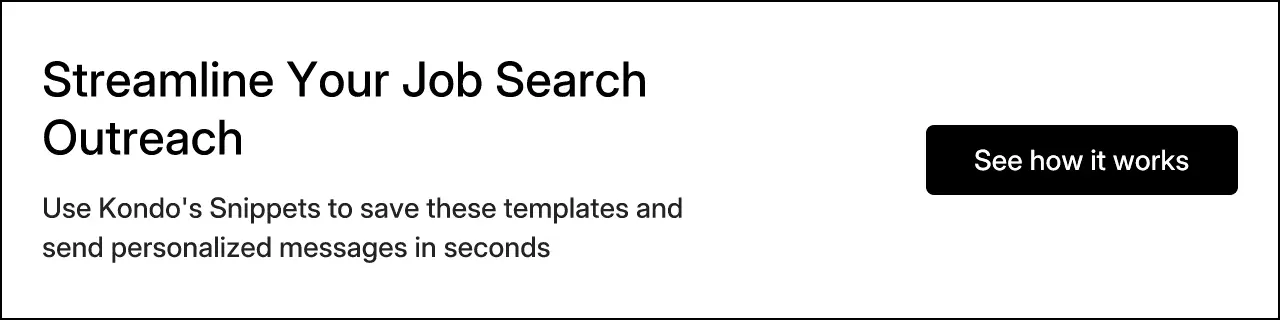 Streamline Your Job Search Outreach