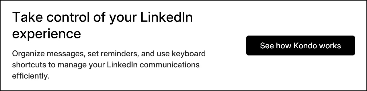 Take control of your LinkedIn experience