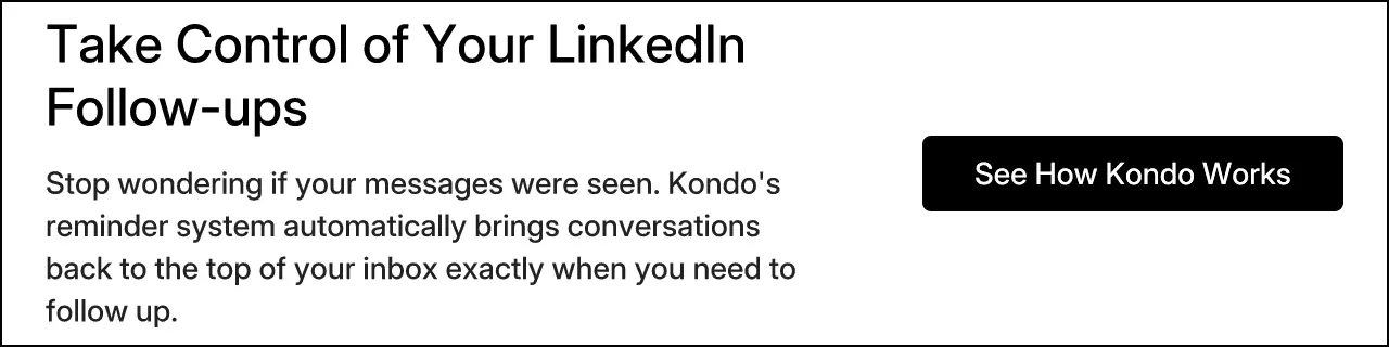 Take Control of Your LinkedIn Follow-ups