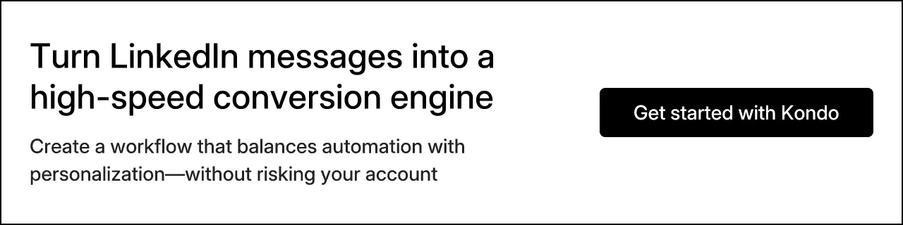 Turn LinkedIn messages into a high-speed conversion engine
