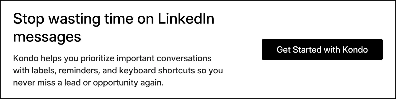 Stop wasting time on LinkedIn messages