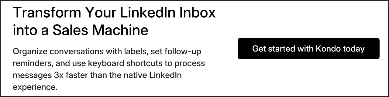 Transform Your LinkedIn Inbox into a Sales Machine