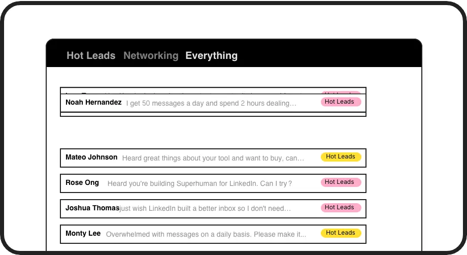 Organize Sales Leads