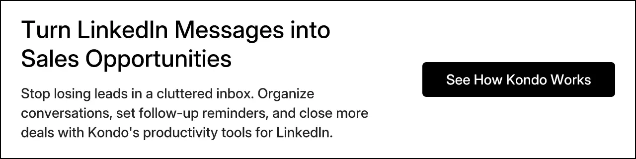 Turn LinkedIn Messages into Sales Opportunities