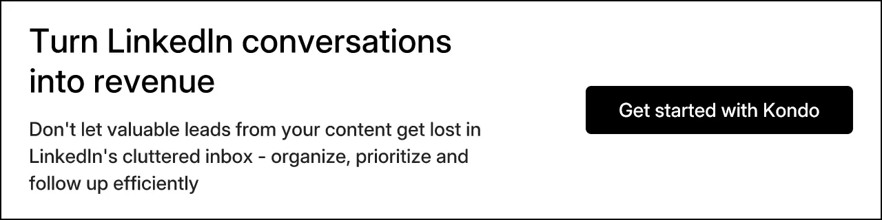 Turn LinkedIn conversations into revenue