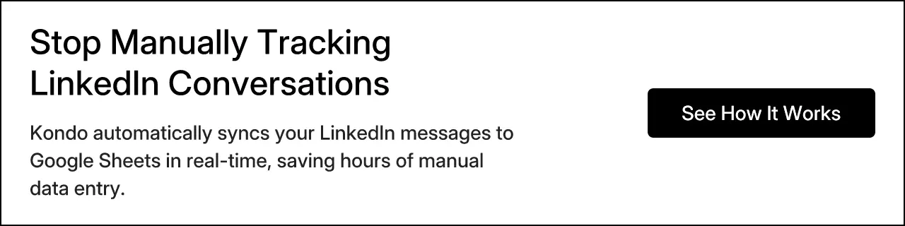 Stop Manually Tracking LinkedIn Conversations