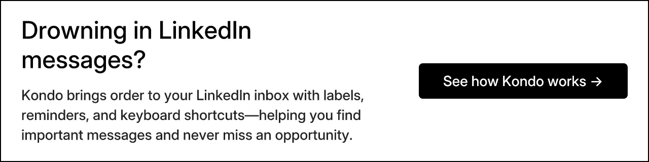 Drowning in LinkedIn messages?