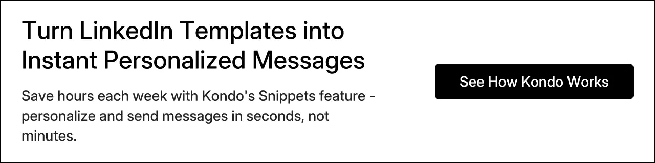 Turn LinkedIn Templates into Instant Personalized Messages