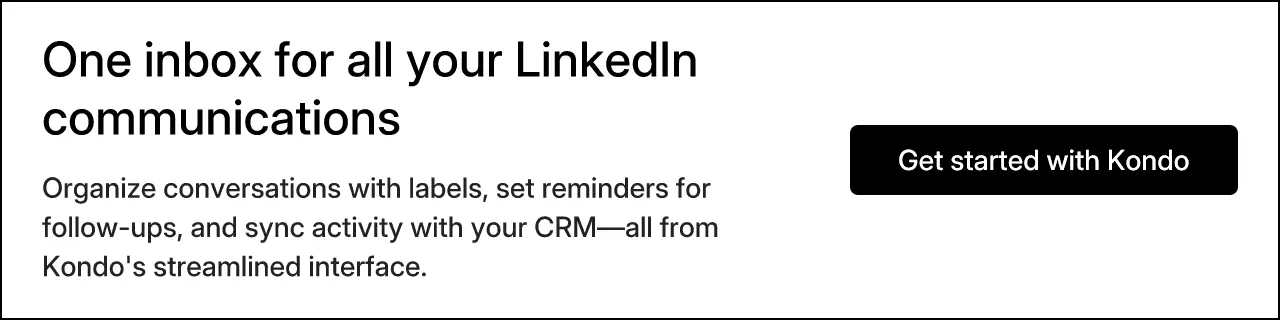 One inbox for all your LinkedIn communications