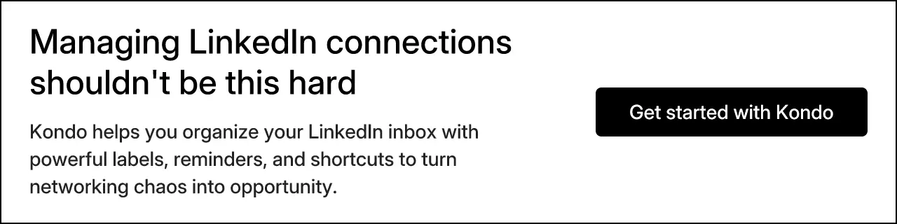 Managing LinkedIn connections shouldn't be this hard