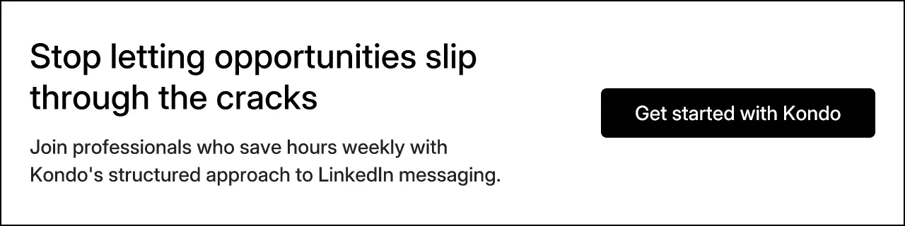 Stop letting opportunities slip through the cracks