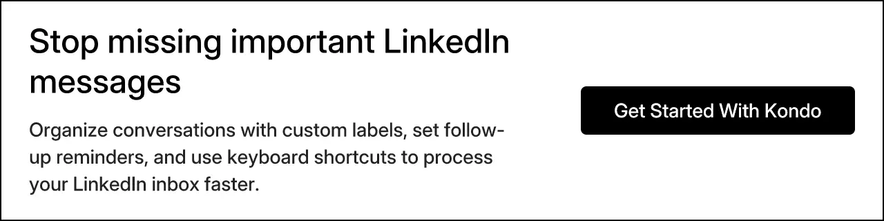 Stop missing important LinkedIn messages