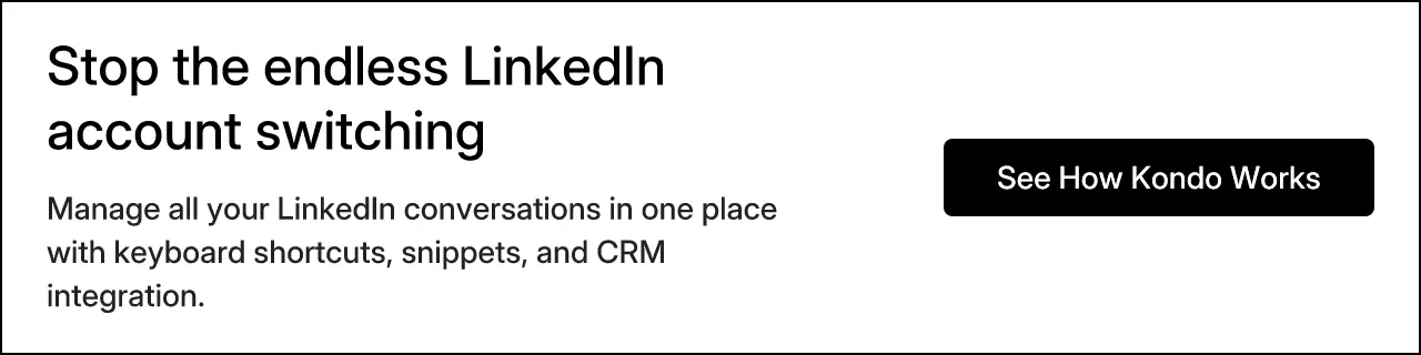 Stop the endless LinkedIn account switching