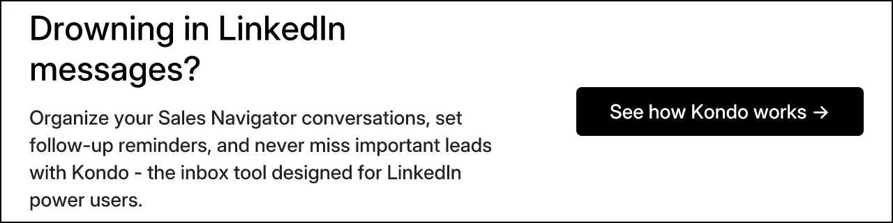 Drowning in LinkedIn messages?