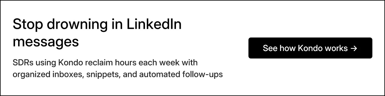 Stop drowning in LinkedIn messages