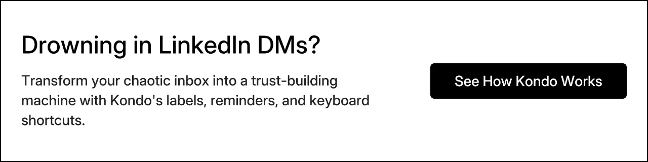 Drowning in LinkedIn DMs?