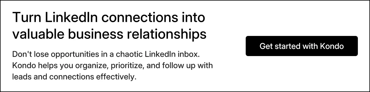 Turn LinkedIn connections into valuable business relationships