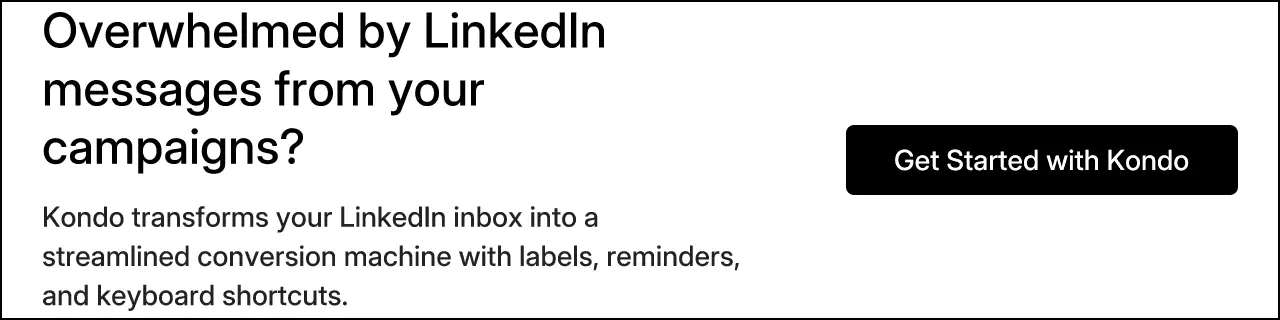 Overwhelmed by LinkedIn messages from your campaigns?
