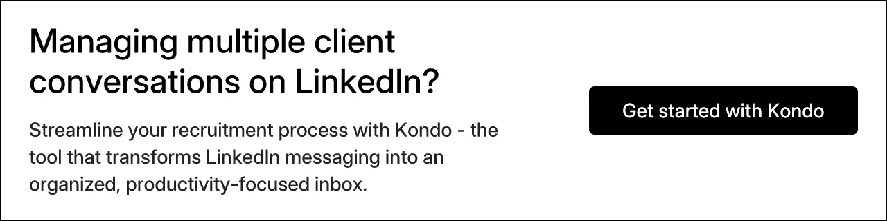 Managing multiple client conversations on LinkedIn?