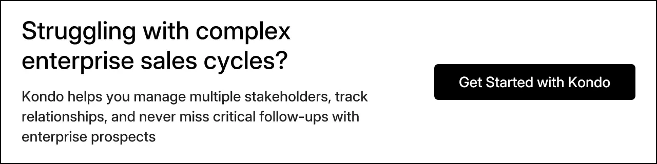 Struggling with complex enterprise sales cycles?