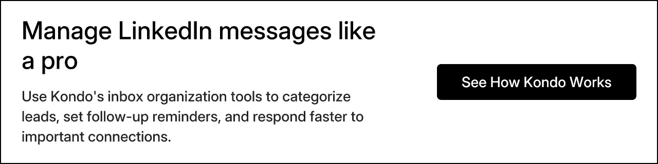 Manage LinkedIn messages like a pro