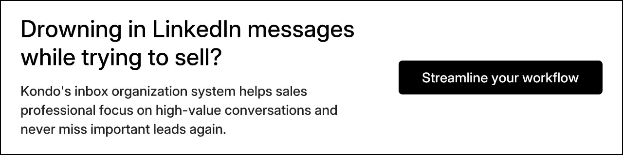 Drowing in Linkedin messages while trying to sell messages