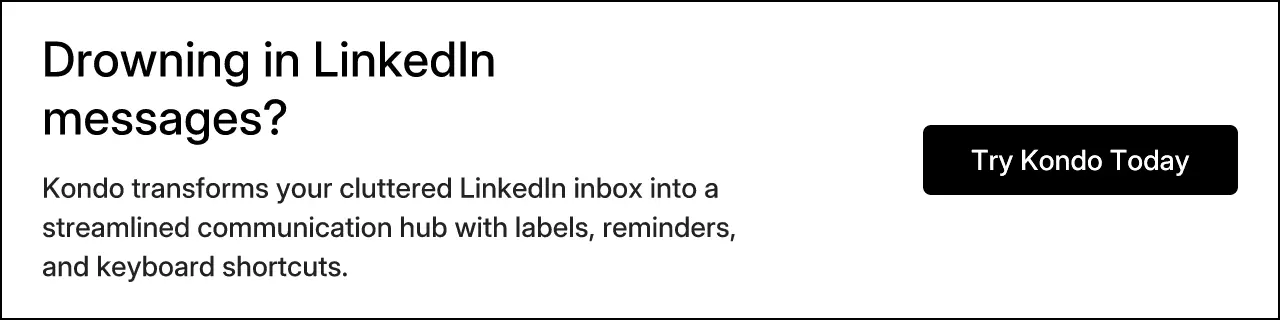 Drowning in LinkedIn messages?