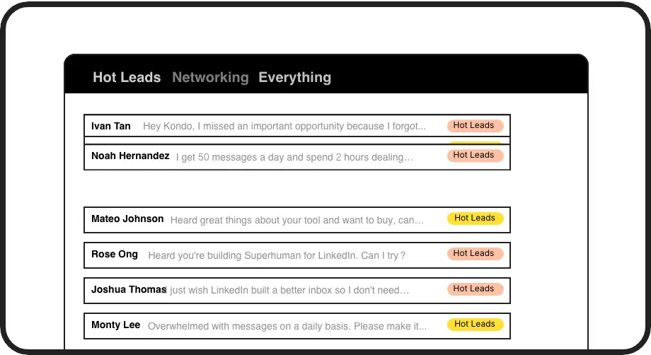 Prioritize Hot Leads