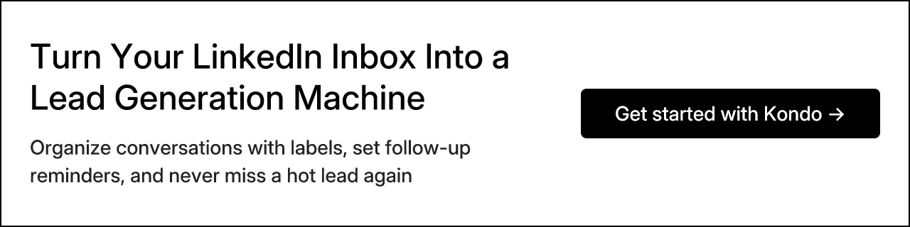 Turn Your LinkedIn Inbox Into a Lead Generation Machine