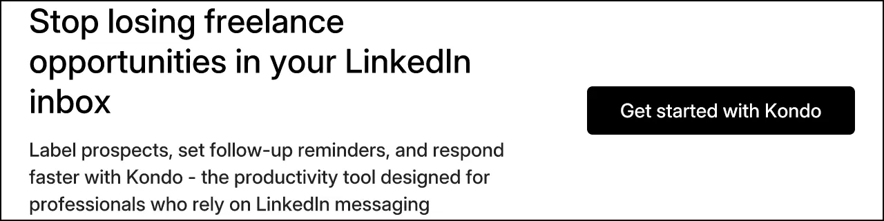 Stop losing freelance opportunities in your LinkedIn inbox