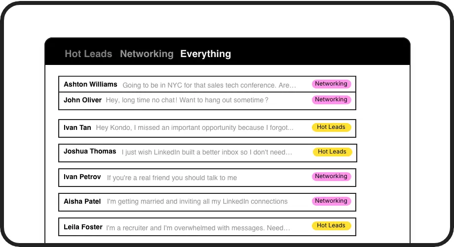 Organize Hot Prospects