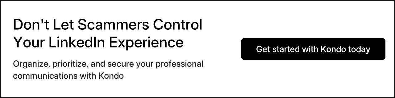 Don't Let Scammers Control Your LinkedIn Experience