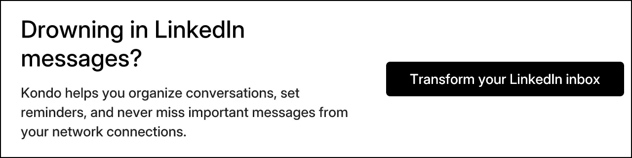 Drowning in LinkedIn messages?