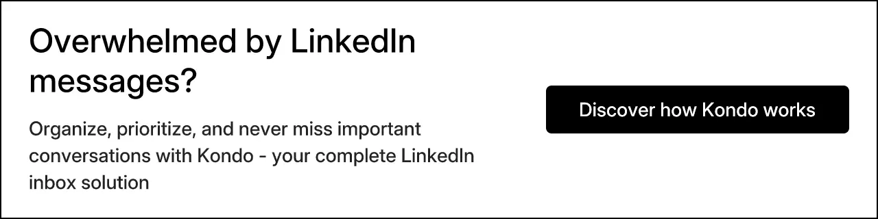 Overwhelmed by LinkedIn messages?