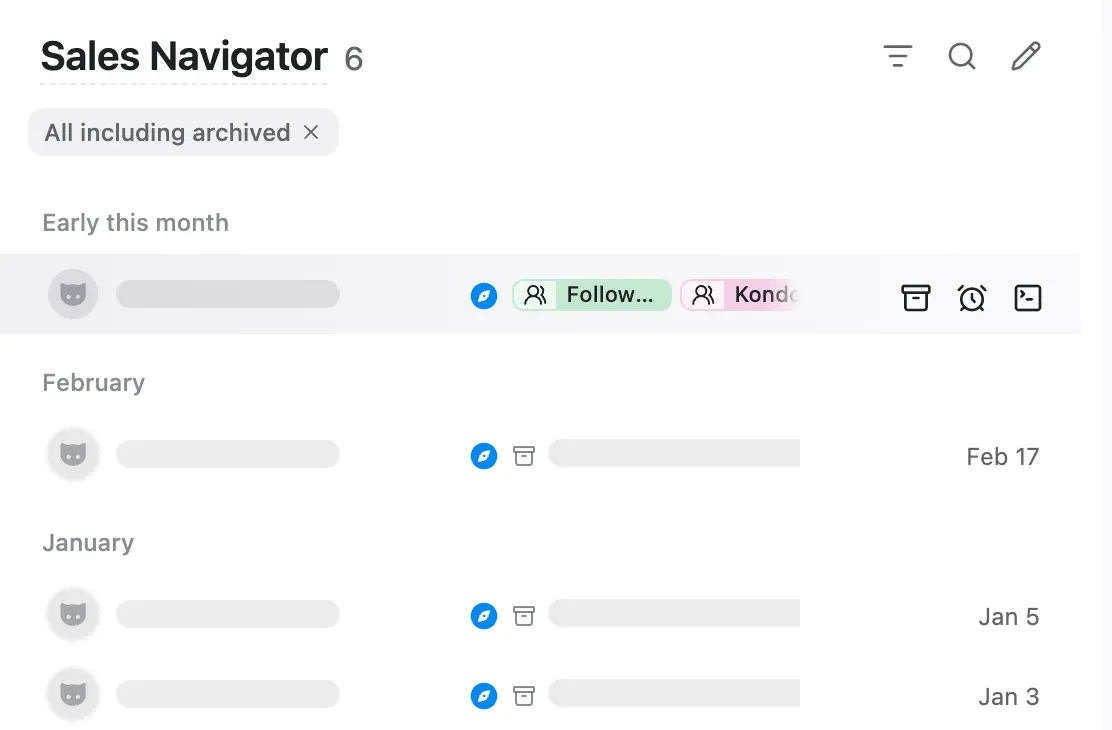 Chats showing a shimmer skeleton instead of loading