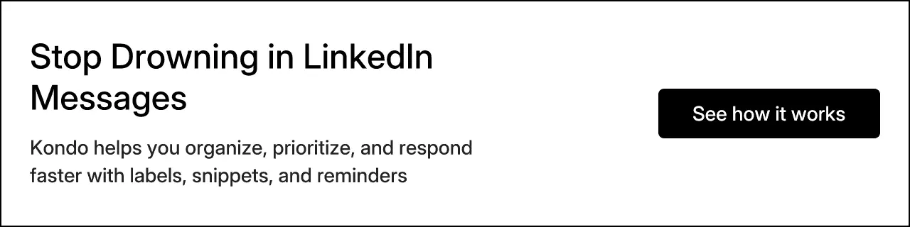 Stop Drowning in LinkedIn Messages