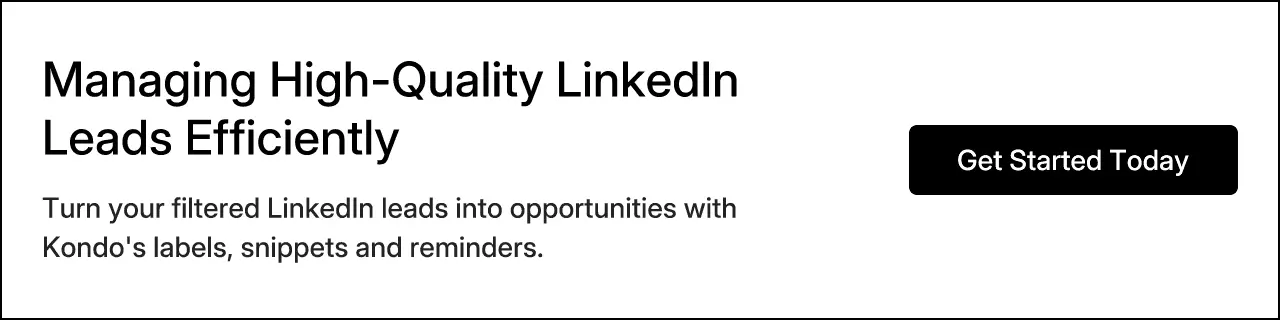 Managing High-Quality LinkedIn Leads Efficiently