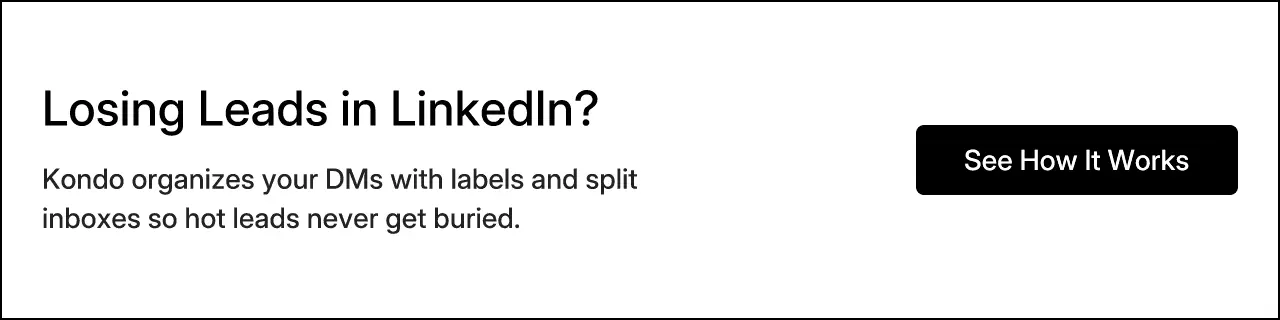 Losing Leads in LinkedIn?
