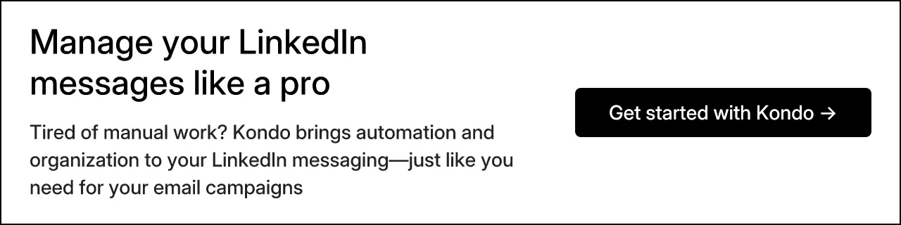 Manage your LinkedIn messages like a pro