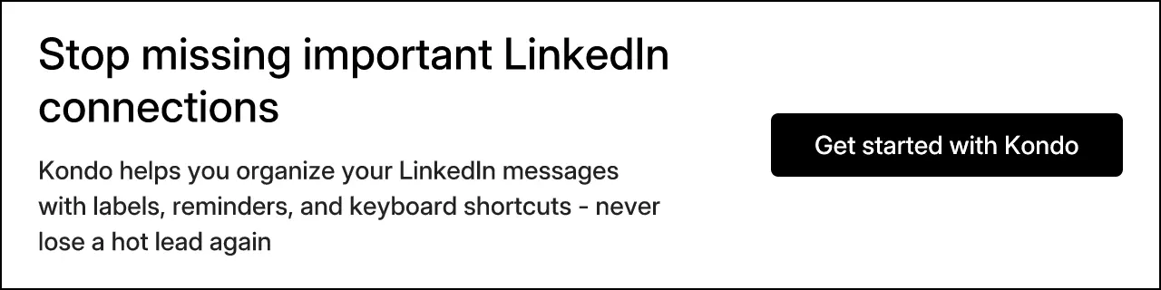 Stop missing important LinkedIn connections