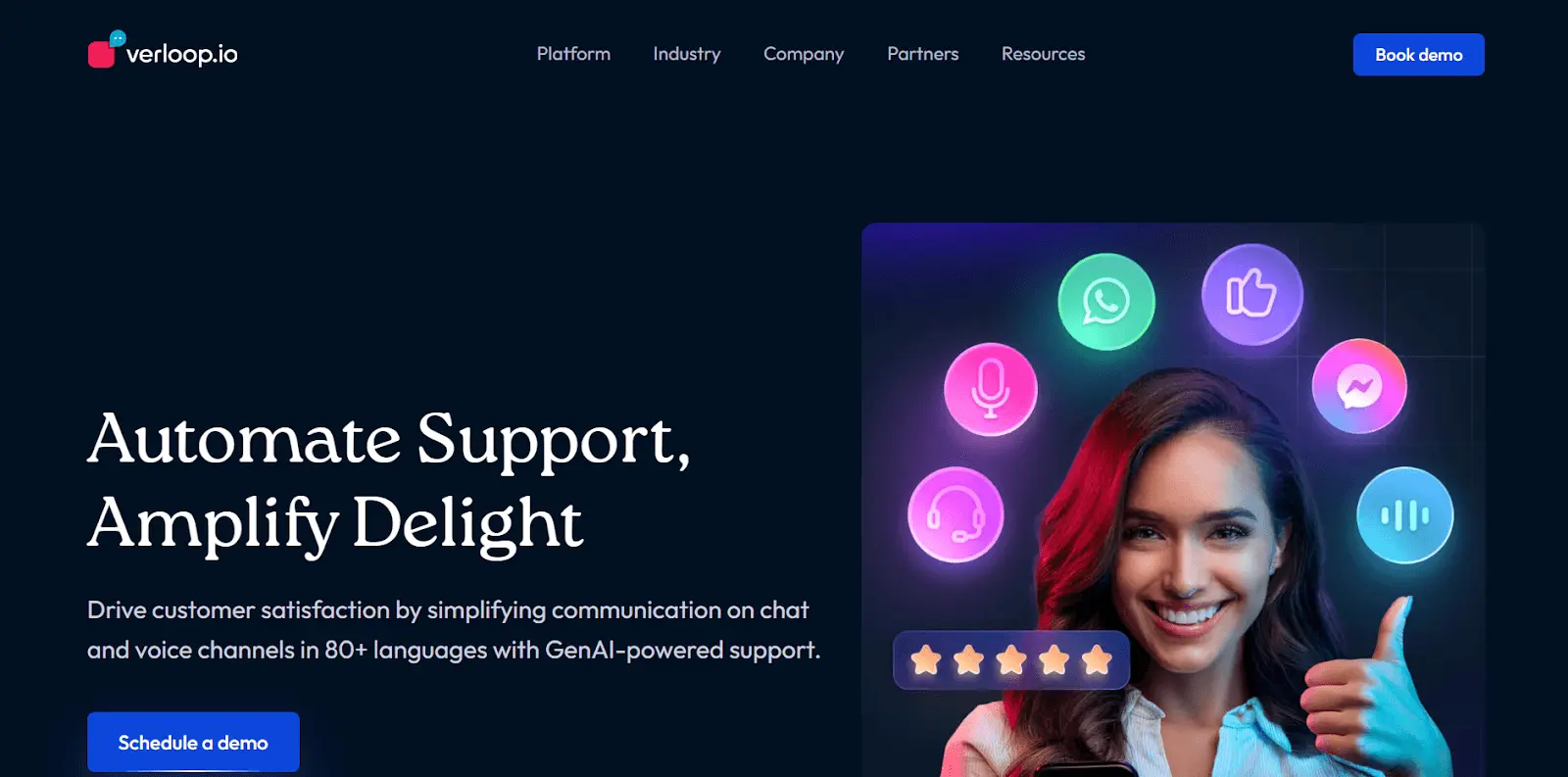 best chatbots for marketers - verloop