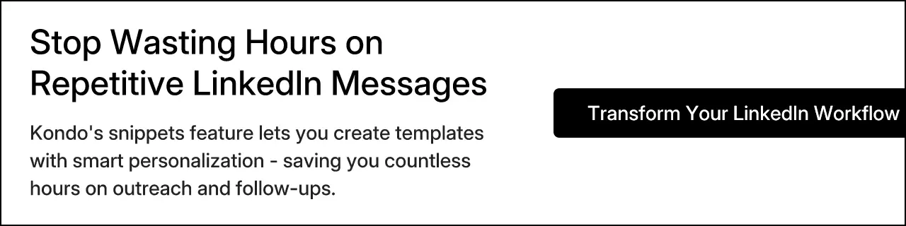 Stop Wasting Hours on Repetitive LinkedIn Messages
