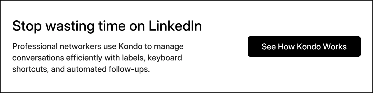 Stop wasting time on LinkedIn